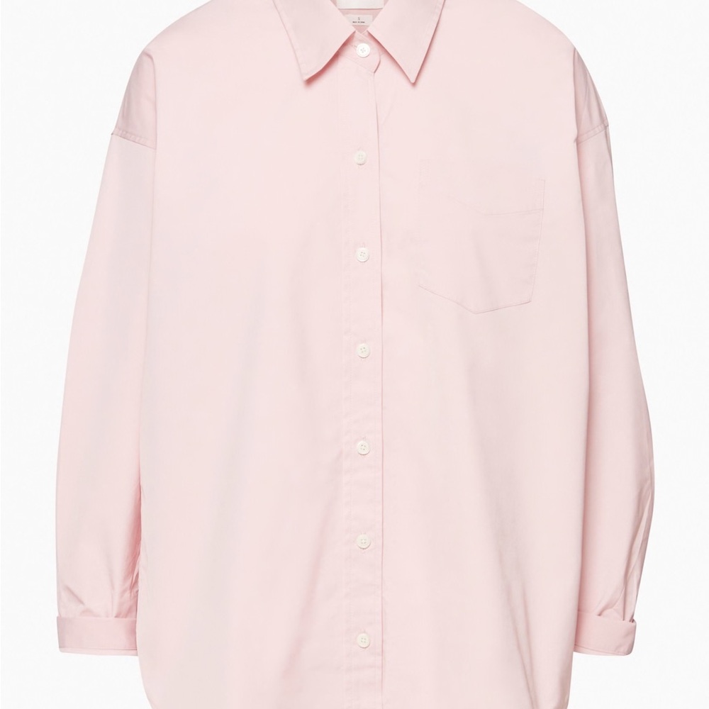 ARITZIA Pink relaxed shirt in Sakura Pink | Spring 2022